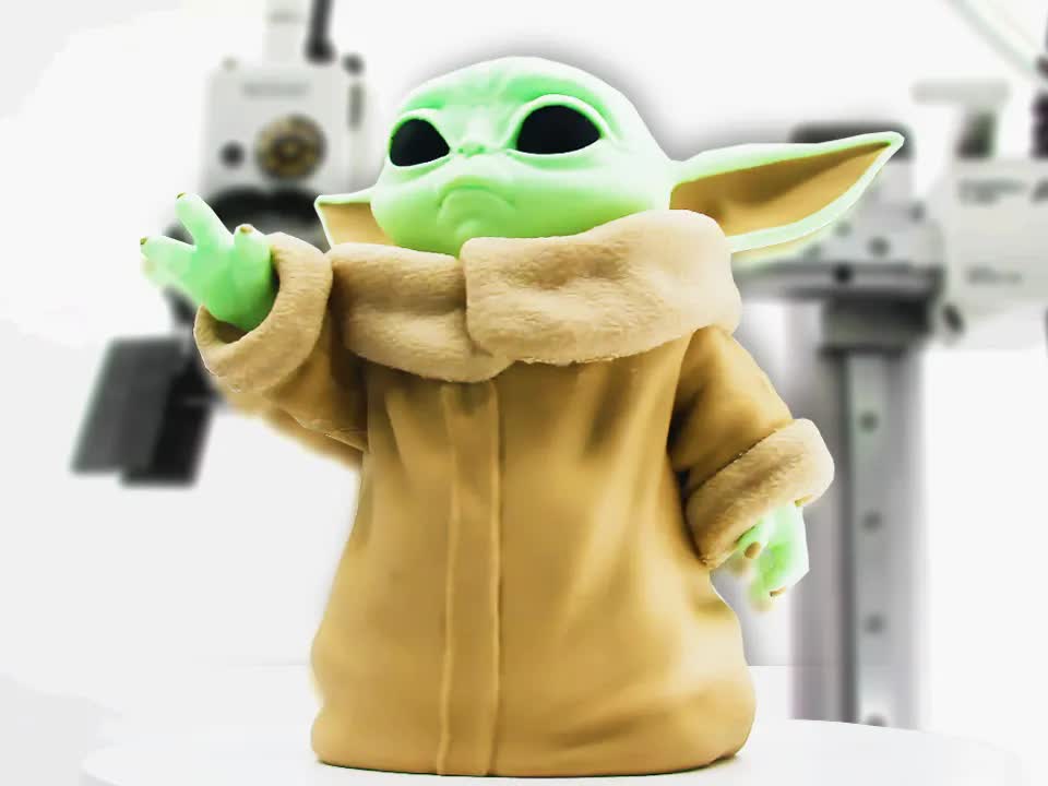 Figura de Baby Yoda Grogu Star Wars impresa en 3D Tacna Peru